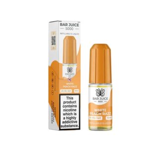 White Peach Razz Bar Juice 5000 10ml Nic Salt E liquid