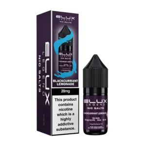 Blackcurrant Lemonade Elux Legend 10ml Nic Salt E Liquid
