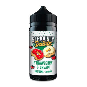 Strawberry & Cream Doozy Vape Seriously Donuts 100ml Shortfill E Liquid