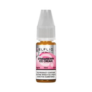 Strawberry Ice Cream (Strawberry Snoow) ELFLIQ 10ml Nic Salt E Liquid