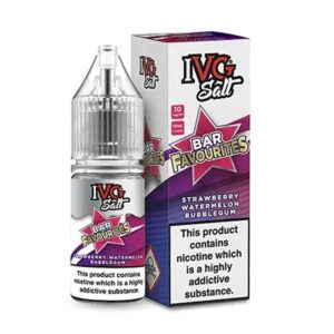 Strawberry Watermelon Bubblegum IVG Bar Favourites 10ml Nic Salts E Liquid