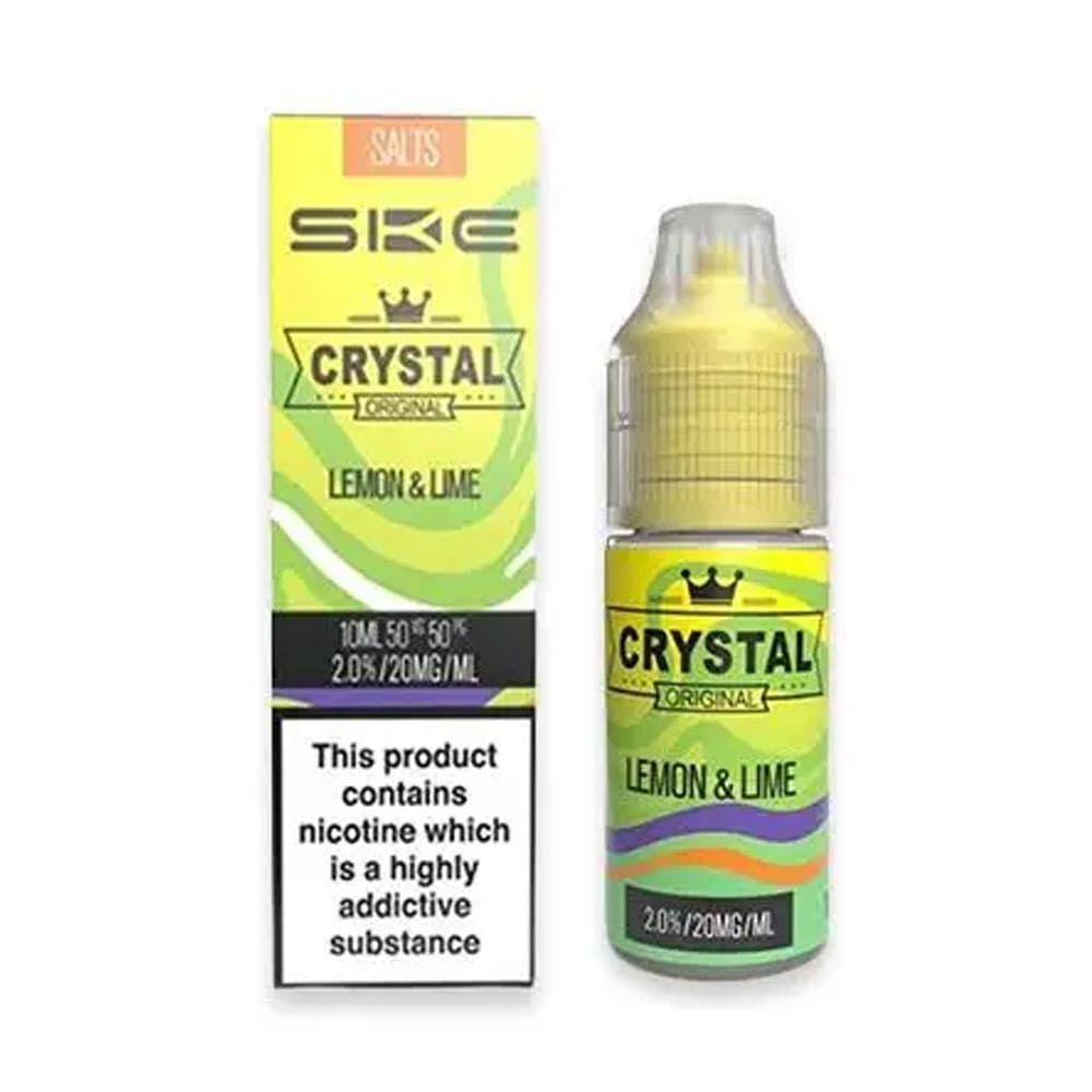 Lemon and Lime SKE Crystal Original 10ml Nic Salt E Liquid - Image 2