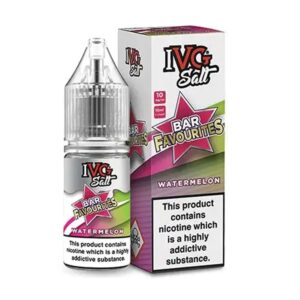 Watermelon IVG Bar Favourites 10ml Nic Salt E Liquid