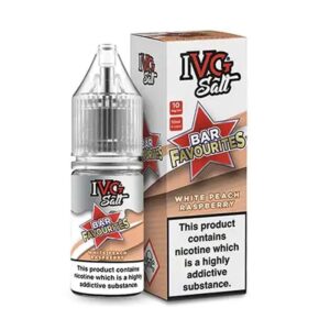 White Peach Raspberry IVG Bar Favourites 10ml Nic Salt E Liquid